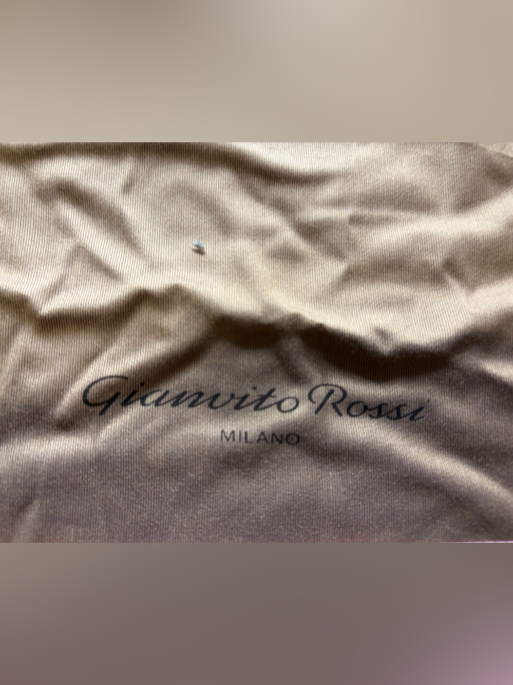 Gianvito Rossi Dust Bag Milano 11x13 Gift Pillow Making Shoe beige